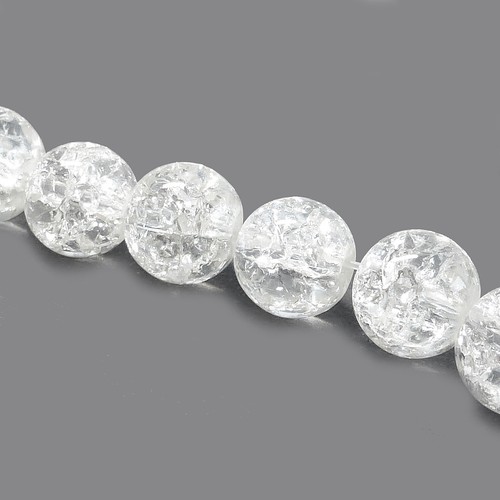 Glasperlen crackle rund mm - rund, 8