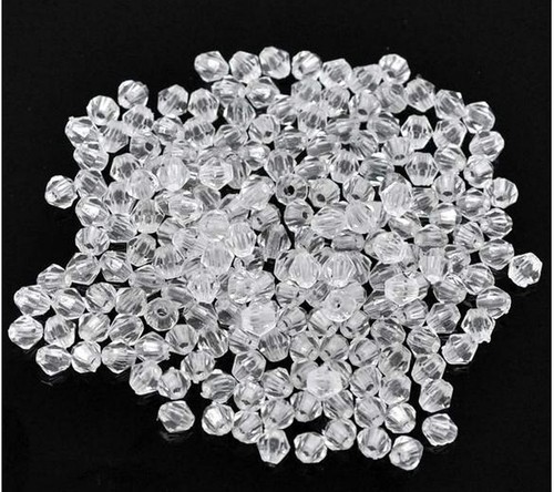 Klare bicone acryl 4mm - klare,