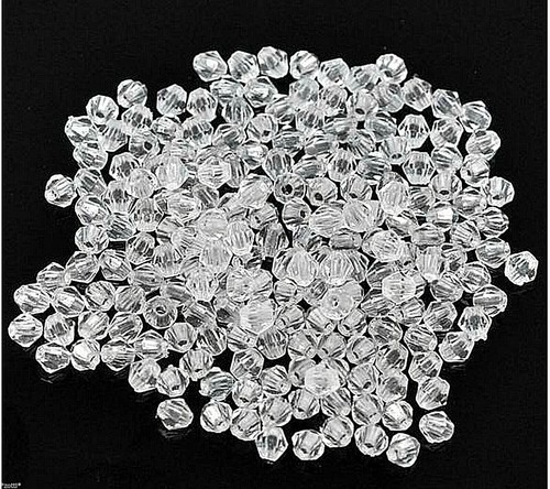 Klare bicone acryl 4x4 - bicone,